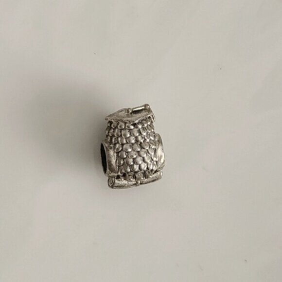 Pandora Sterling Silver 925 Owl Graduation Charm Bead - Picture 3 of 9